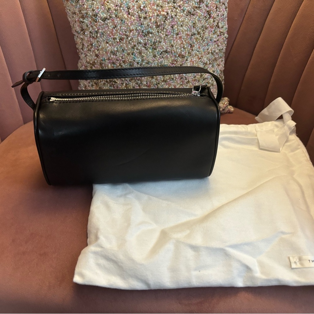 The Row Dark Brown Leather 90s Bag